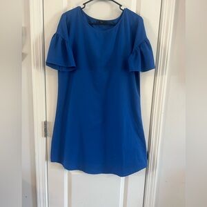 Elegant Blue Midi Dress